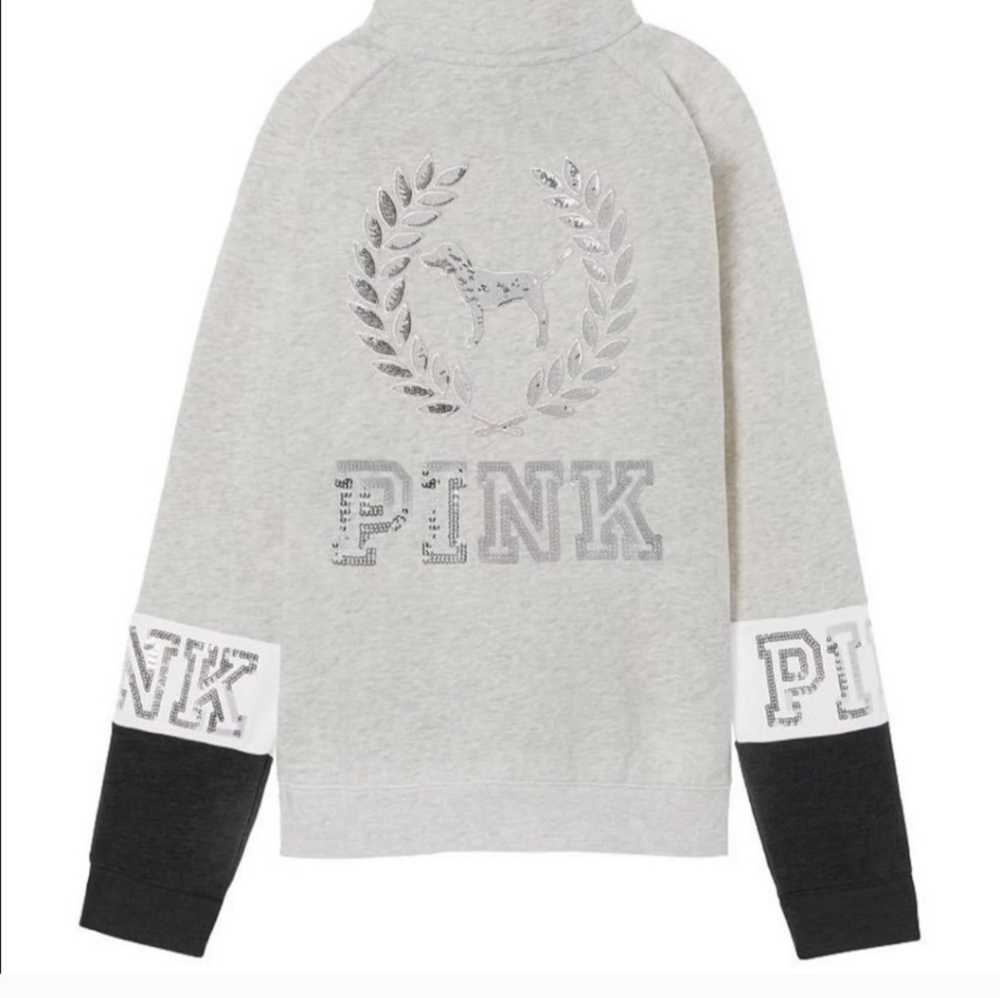 Nwot htf vs pink bling quarter zip